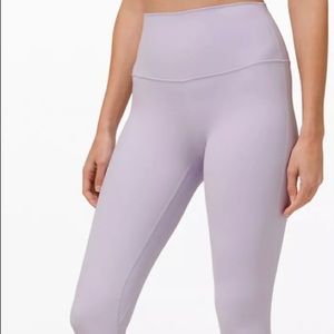 Lululemon high waisted lilac legging, 25”